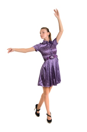 portrait of the girl in a beautiful dressの写真素材