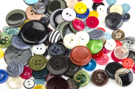 buttons on a white backgroundの写真素材