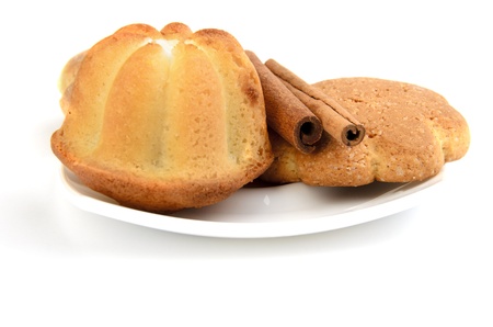 Cookies isolated on whiteの写真素材