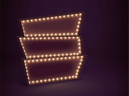 Illustartion of retro glowing lamp theme eps 10のイラスト素材