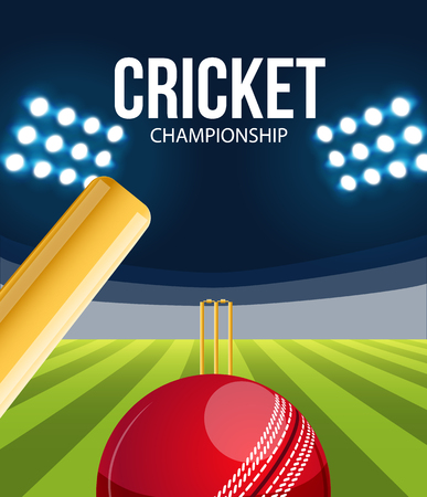 Illustartion of Cricket concept sport background のイラスト素材