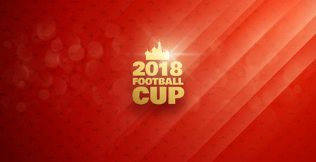 Football 2018 world championship cup backgroundのイラスト素材