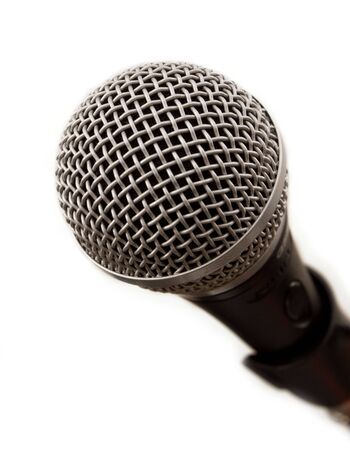 Professional microphone close-upの写真素材