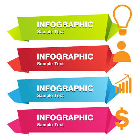 Element infographic tag vector imageのイラスト素材