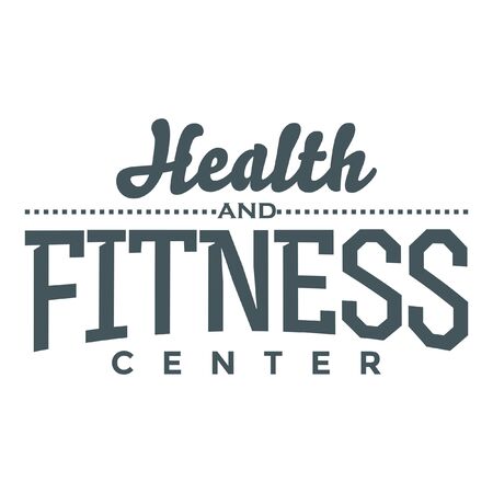 Fitness and Health Center Vector Imageのイラスト素材