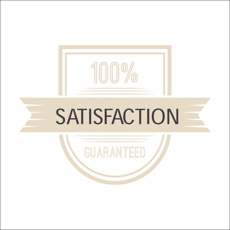 Vintage Satisfaction Vector Imageのイラスト素材