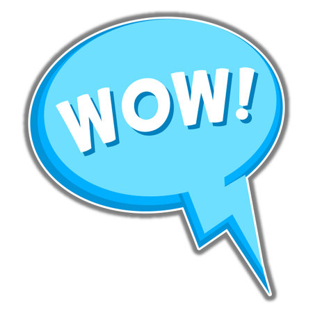 Word Text Wow image illustration.のイラスト素材