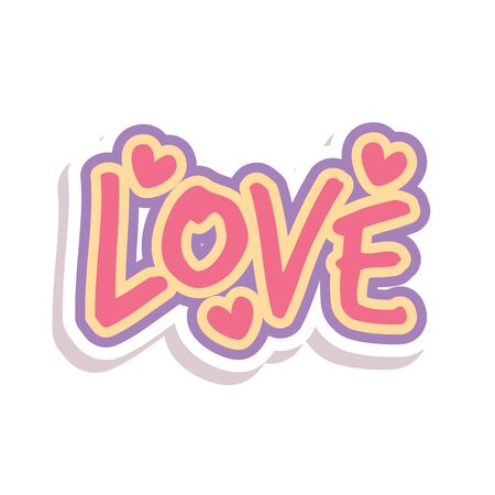 Word Text Love Love Vector Imageのイラスト素材