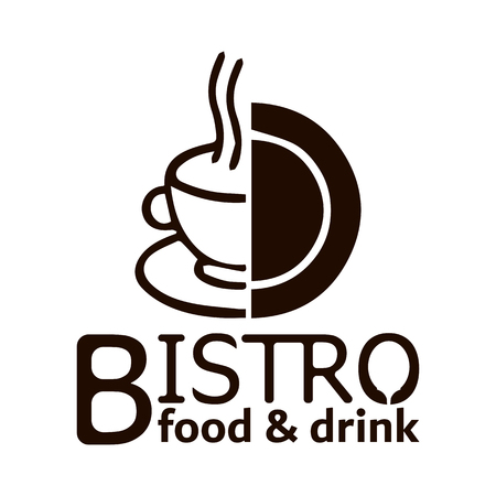 Coffee Bistro food and drink White Backgroundのイラスト素材