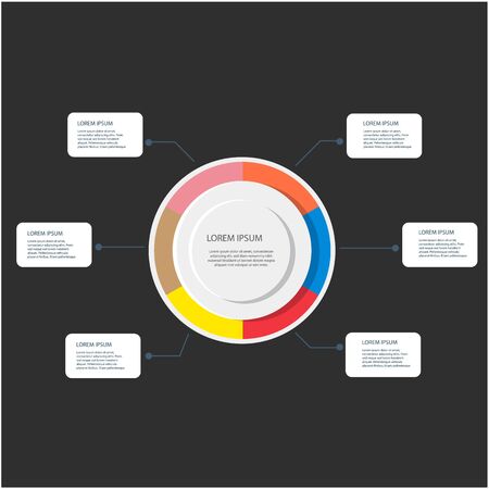 Business Data Circle Design Vector Imageのイラスト素材