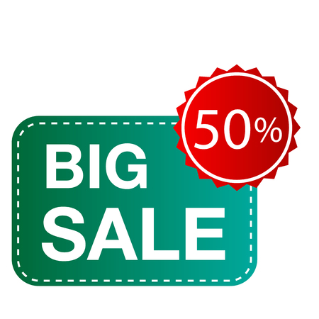 Banner Big Sale 50% Square Vector Imageのイラスト素材