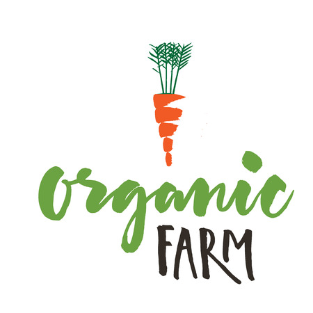 Organic Farm Vector Imageのイラスト素材