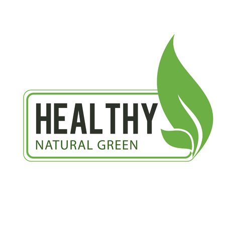 Healthy Natural Green Vector Imageのイラスト素材
