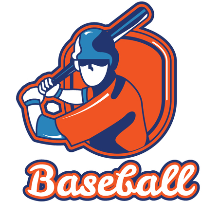 Sport Baseball Hitman Background Vector Imageのイラスト素材