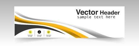 Abstract Vector Header Design Background Vector Imageのイラスト素材