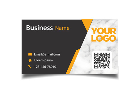 Business Card Black And Marble Background Vector Imageのイラスト素材