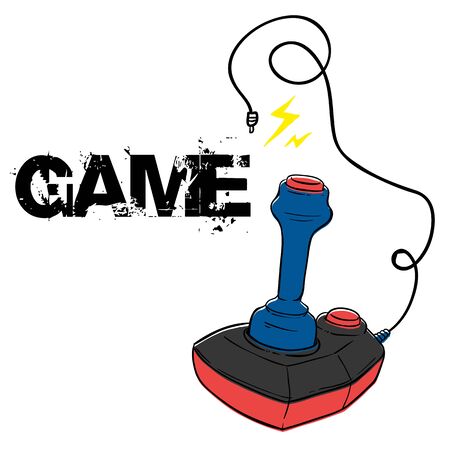 Joystick game console image illustrationのイラスト素材