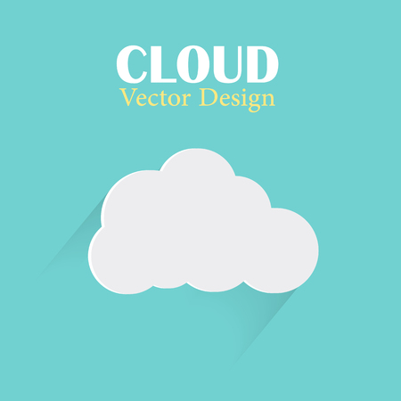 Cloud Vector Design Template Cloud Light Blue Backgroundのイラスト素材