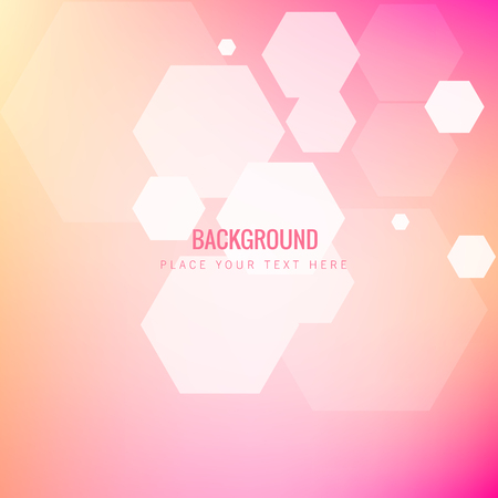 Modern Blur Honeycomb Pink Background Vector Imageのイラスト素材
