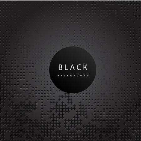 Perforated Black Metallic Pattern Black Background Vector Imageのイラスト素材