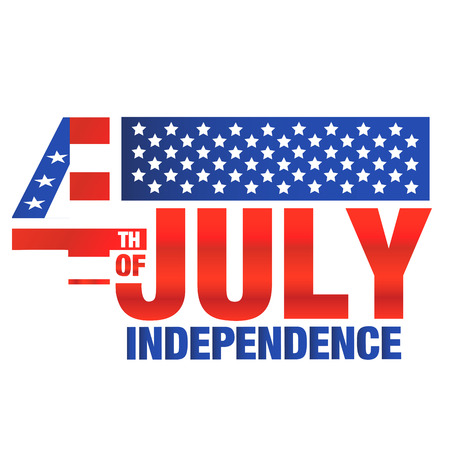 Fourth Of July Independence United Stated Flag Background Vector Imageのイラスト素材