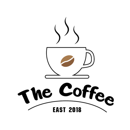 The Coffee East 2018 Cup Of Coffee Background Vector Imageのイラスト素材
