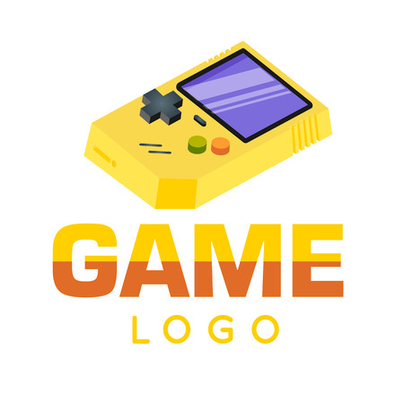 Gamer Logo Yellow Game Background Vector Imageのイラスト素材