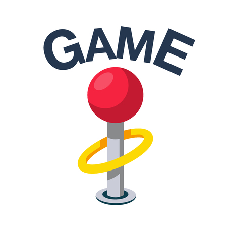 Game Classic Retro Joystick Icon Vector Imageのイラスト素材