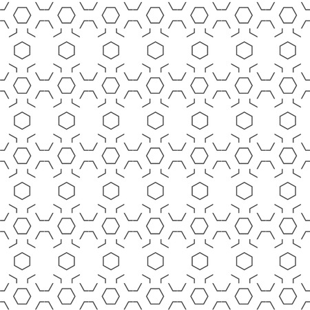 Abstract Hexagon Pattern White Background Vector Imageのイラスト素材