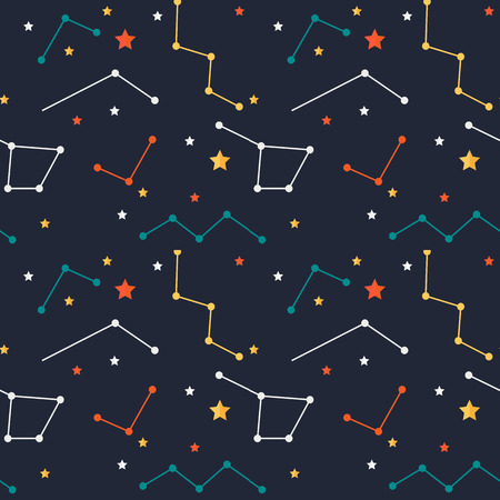 Colorful Shining Stars Pattern Background Vector Imageのイラスト素材