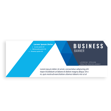 Blue Design Abstract Business Banner Vector Imageのイラスト素材