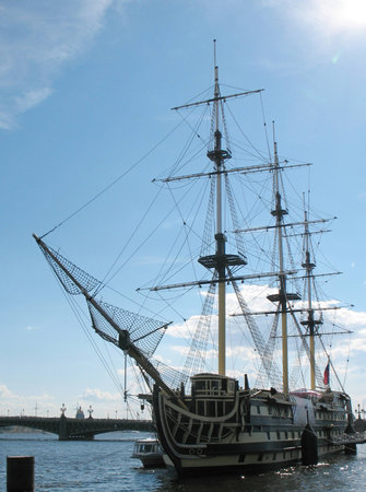 The old ship in Peterburg
