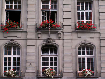 The street in Bernの写真素材