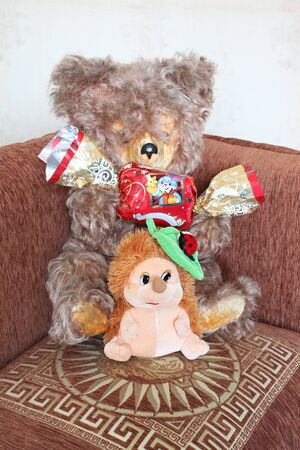 The present for New Year with toyの写真素材