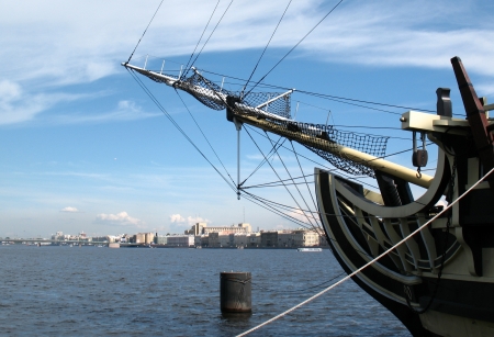 The old ship in Peterburgの写真素材