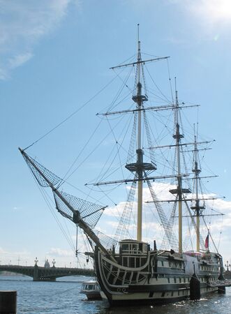 The old ship in Peterburgの写真素材