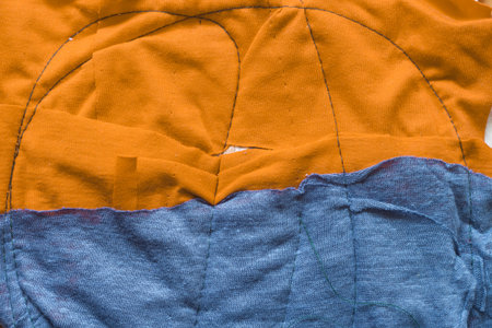 Scrap background fabric