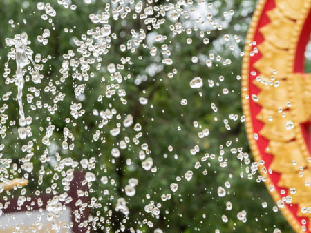 Water splash Background blur