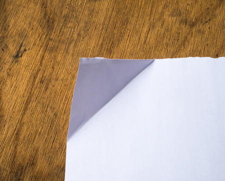 Paper texture. paper sheet on woodの写真素材