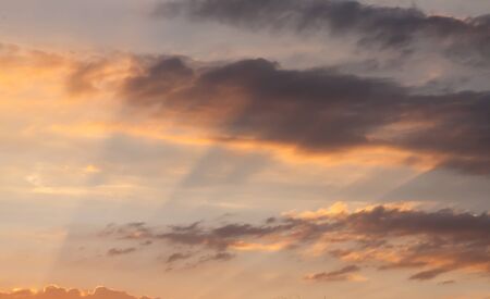 morning sky and sunrise. Natural landscapeの写真素材