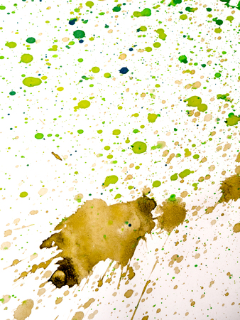 Abstract watercolor art hand paint on white backgroundの写真素材