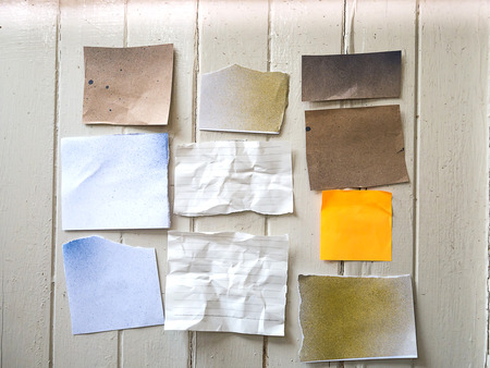 Note on the wallの写真素材