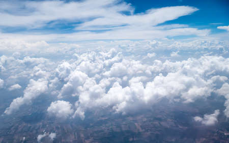 Sky and White cloudの写真素材