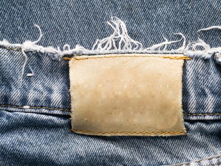 Closeup Old denim jean texture  background.の写真素材