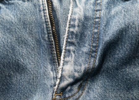 Closeup Old denim jean texture  background.の写真素材