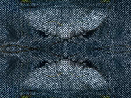 Closeup Old denim jean texture  background.の写真素材