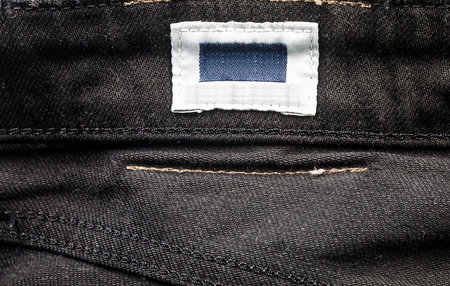 Old denim jean texture background.