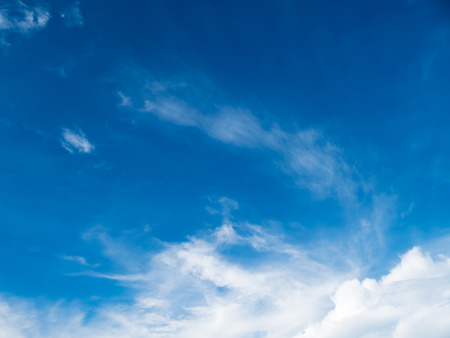 Sky and White cloudの写真素材