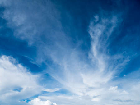 Sky and White cloudの写真素材