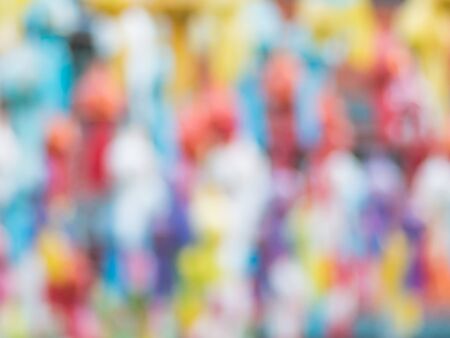 Blur light and colorful on black backgroundの写真素材